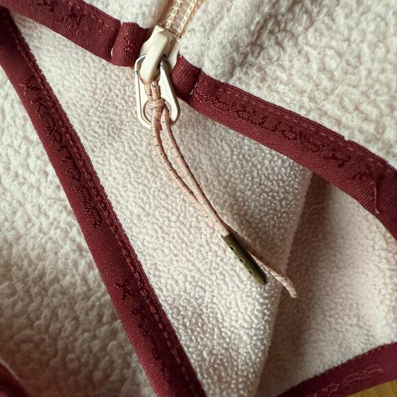 Karitraa Women's Pink 1/2 Zip Pullover Fleece Hoodie Jacket Size M Winter Snow - Picture 5 of 11